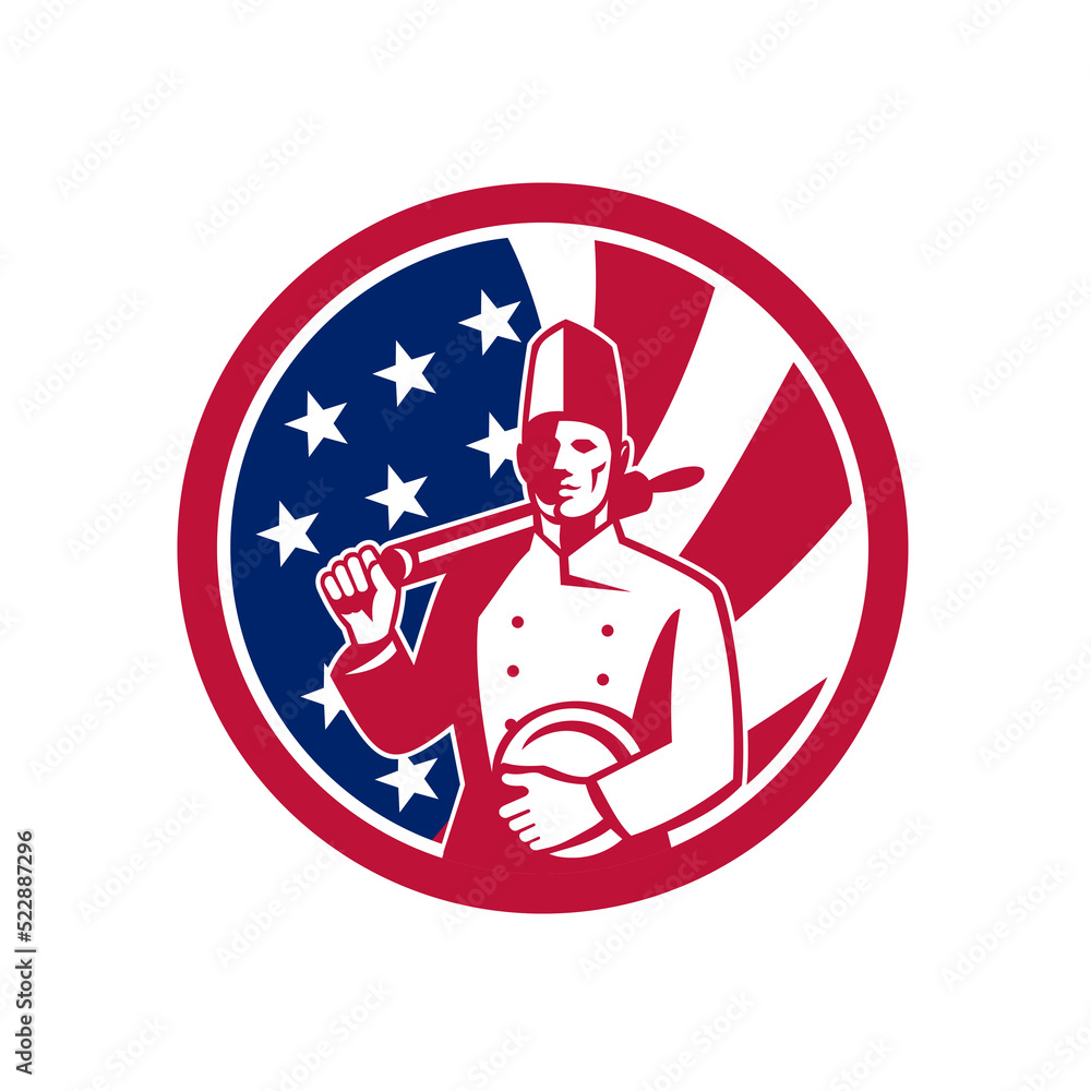American Baker USA Flag Icon American Baker USA Flag Icon
