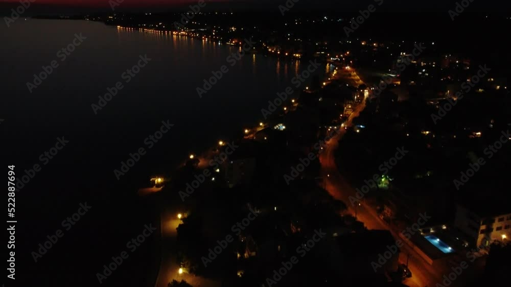 A sunset view of the city of Zadar, Zara in Croatia A sunset view of the city of Zadar, Zara in Croatia