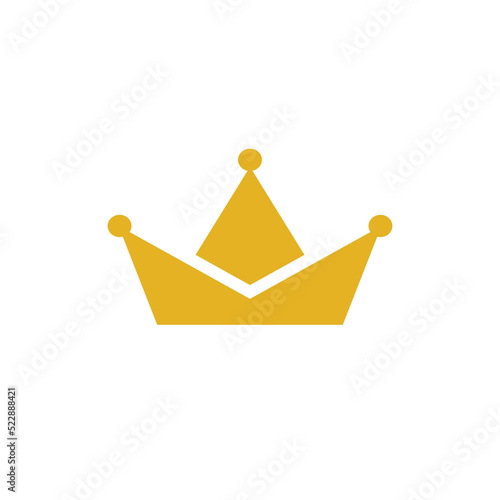 Crown concept logo vector graphic abstract template