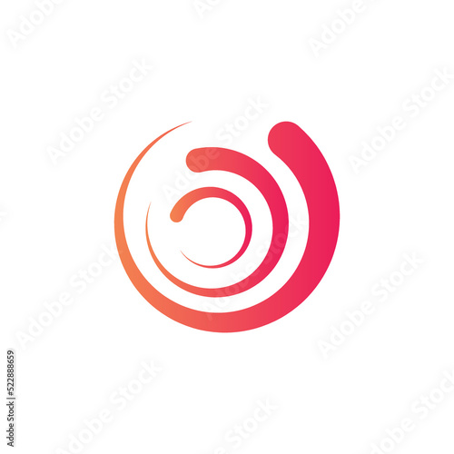 Transformation logo abstract creative idea icon