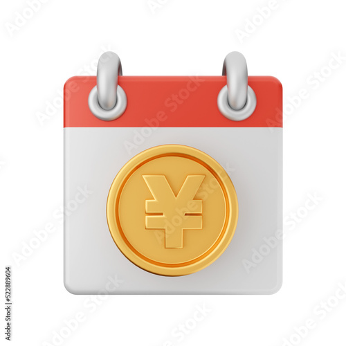 Calendar event date day 3d icon illustration