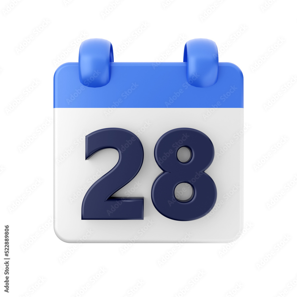 Calendar event date day 3d icon illustration Calendar event date day 3d icon illustration