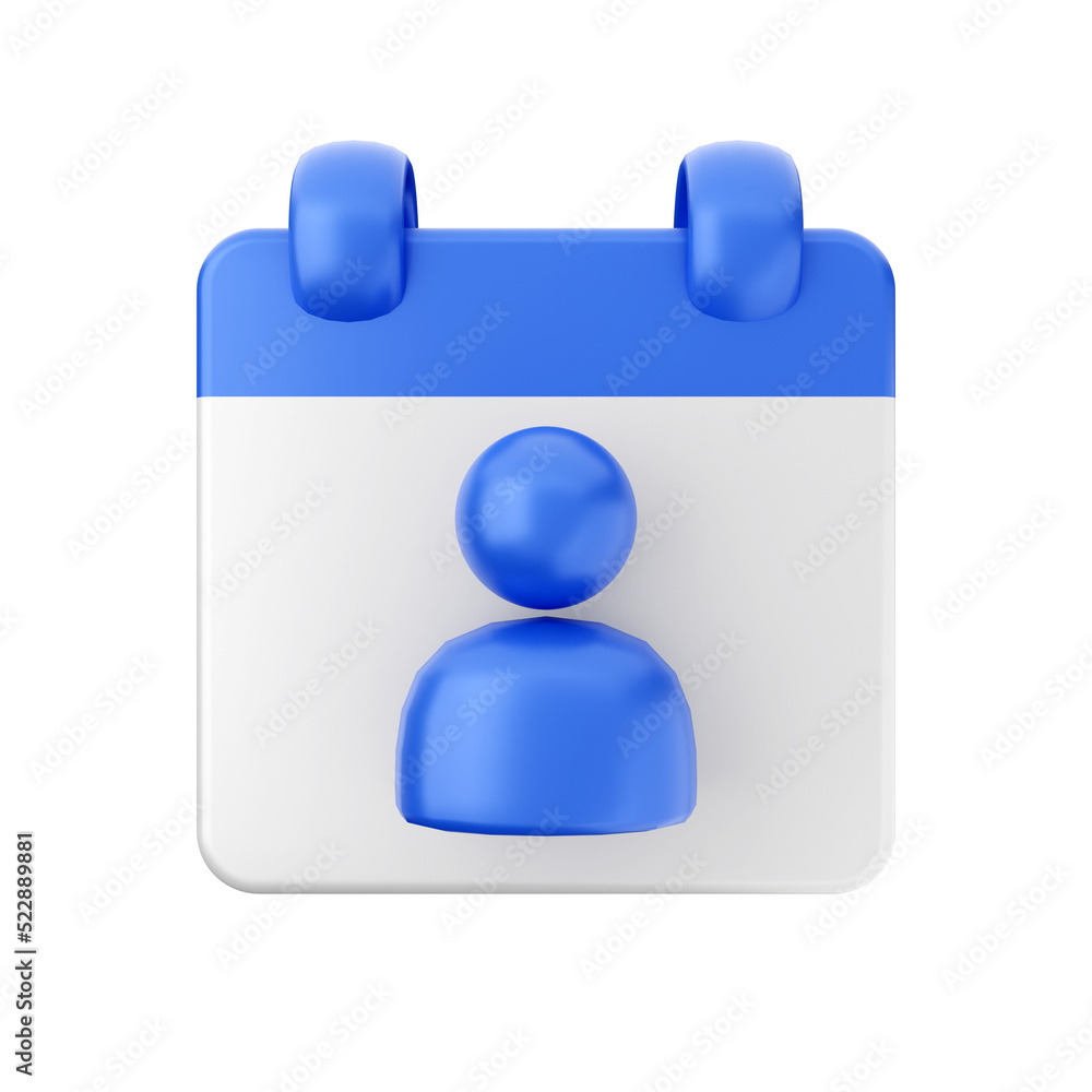 Calendar event date day 3d icon illustration Calendar event date day 3d icon illustration