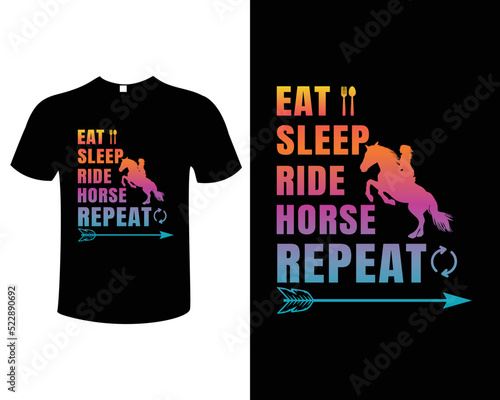 Horse Vector T-Shirt Design Template