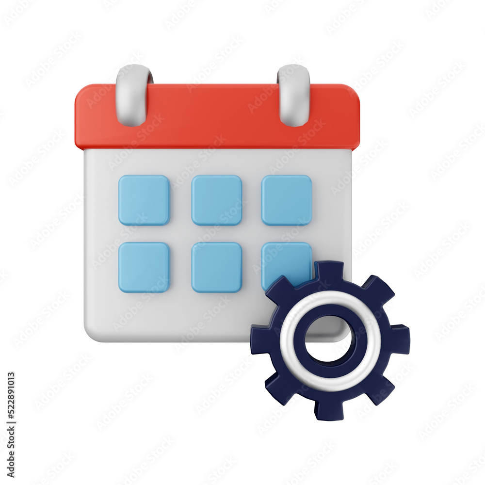Calendar event date day 3d icon illustration Calendar event date day 3d icon illustration