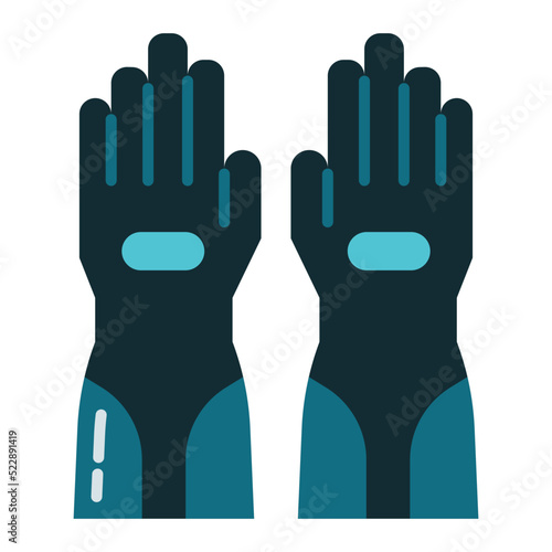 heat-resistant firefighter gloves