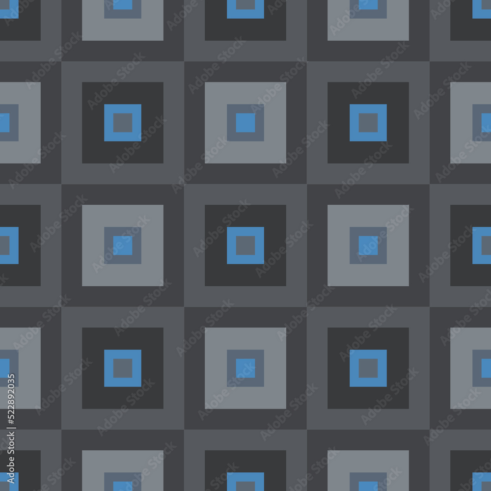 Seamless blue and dark blue squares pattern Seamless blue and dark blue squares pattern
