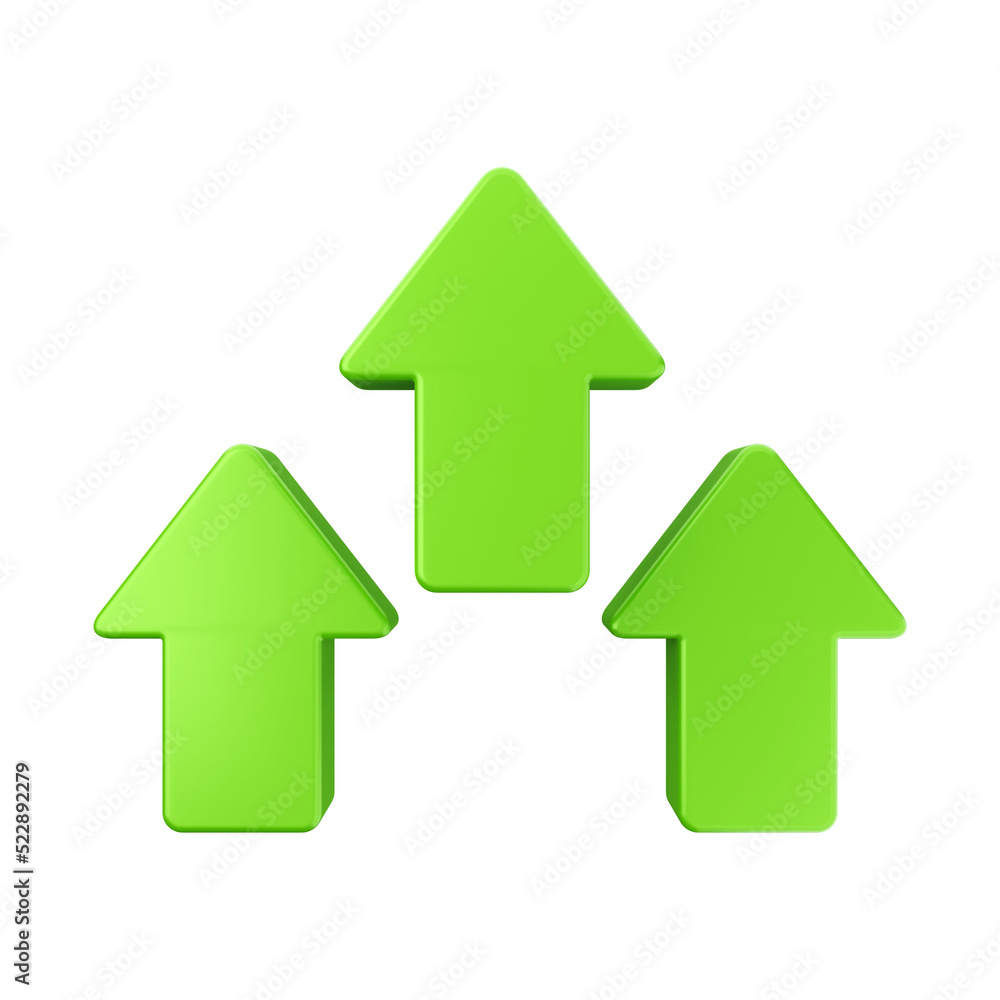 Increase and decrease money dollar yen euro arrow 3d icon illustration Increase and decrease money dollar yen euro arrow 3d icon illustration