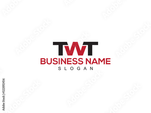 Colorful TWT Logo Icon, Letter TW t w t Logo Image Vector Art With Premium Three Letter Design For Business