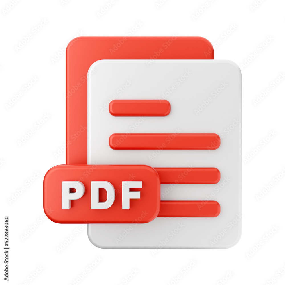 folder and file 3d icon illustration