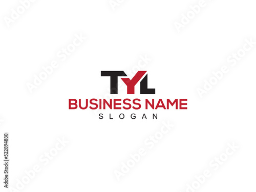 Stylish TYL Logo Letter Vector Icon Design, Creative TY Logo Design For Business photo