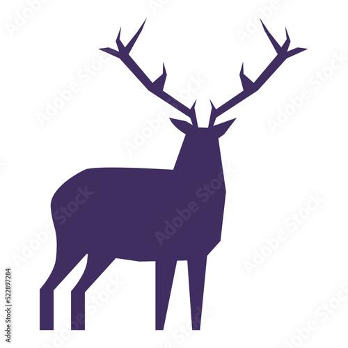 reindeer wirl animal silhouette