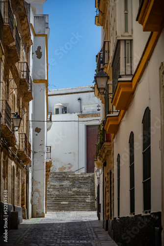 Fototapeta Naklejka Na Ścianę i Meble -  ciudad costera blanca  española e historica  de Cadiz