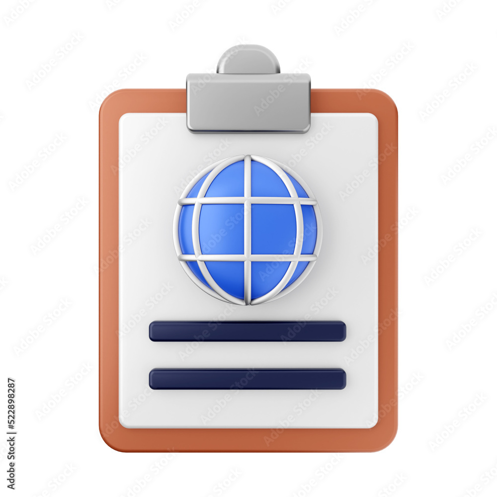 file report 3d icon illustration file report 3d icon illustration