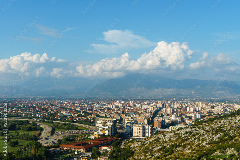 View over Shkodër in Albania