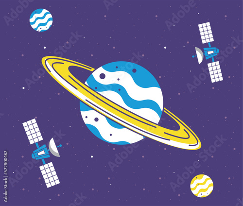 five space outer icons