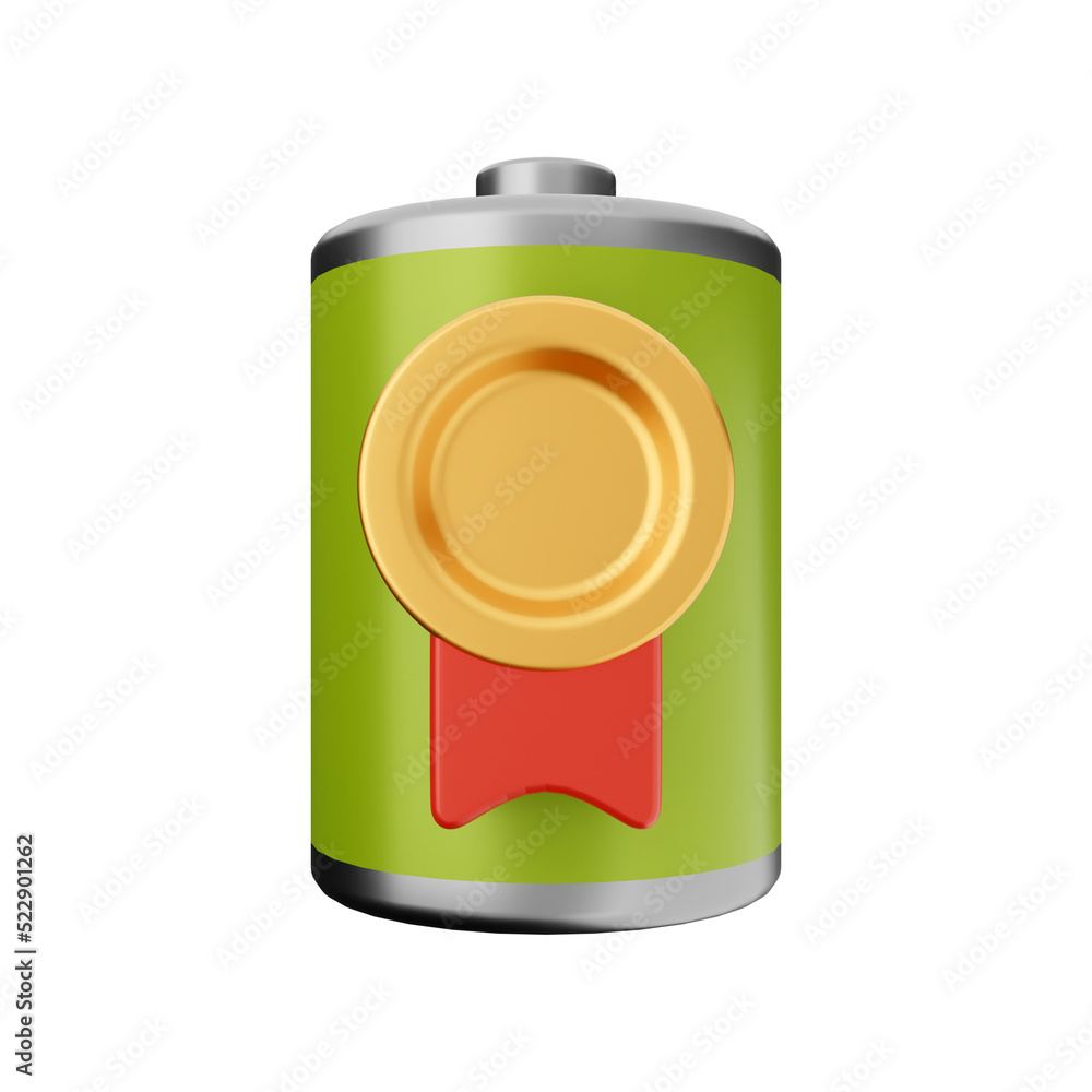 battery power saving energy 3d icon illustration battery power saving energy 3d icon illustration