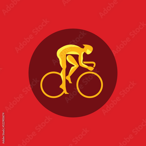 Sport Icon, pictogram of cycling