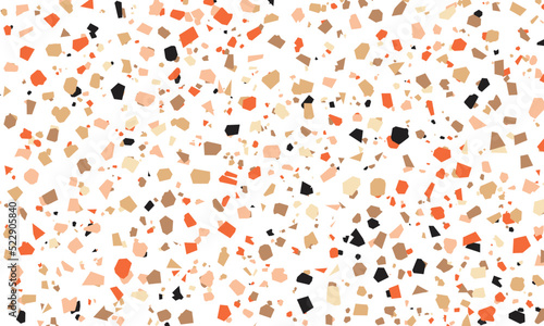 Terrazzo background pattern. Marble floor texture of granite, quartz, glass and stone.