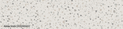 Grey granite terrazzo pattern. Background texture of neutral colored brown beige natural stones, marble, granite, quartz, concrete mosaic floor