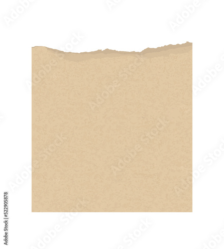 Torn paper background. Ripped paper sheet. Note paper.