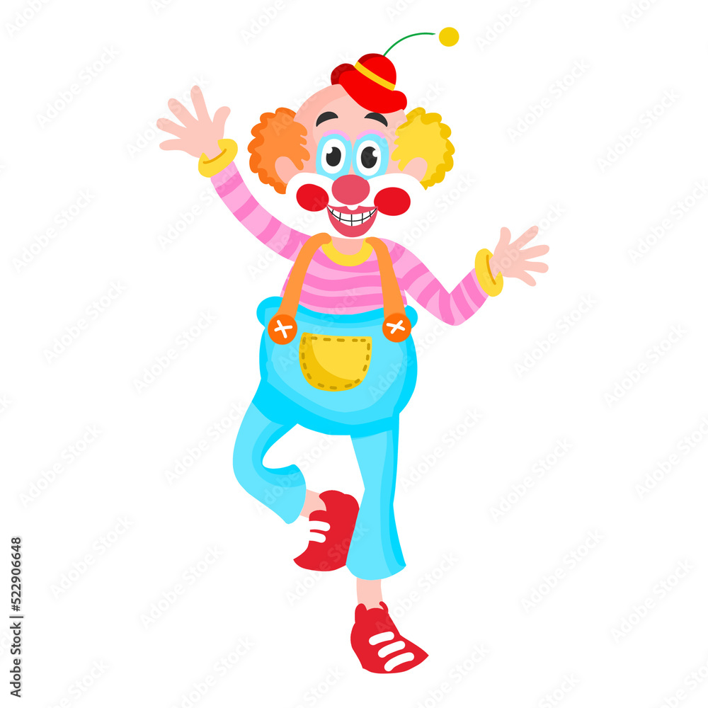 cartoon drawing of clown character cartoon drawing of clown character