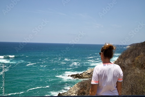 woman on the beach