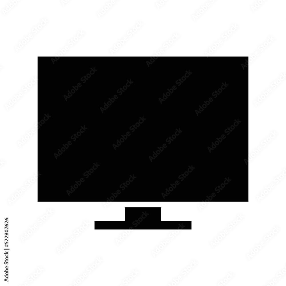 LCD monitor vector icon symbol design LCD monitor vector icon symbol design