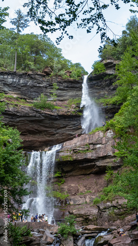 Kaaterskill Falls from the bottom looking up during the summer  photo