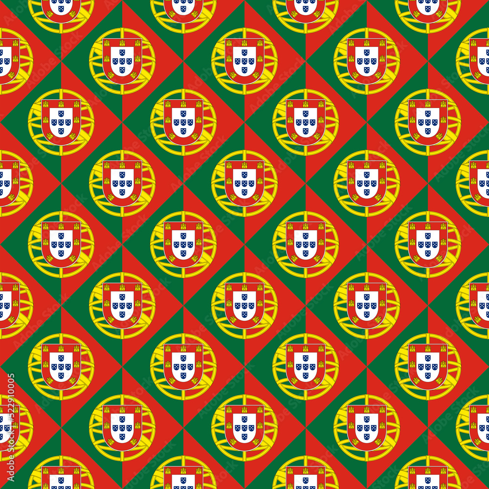 portugal flag pattern design. illustration portugal flag pattern design. illustration