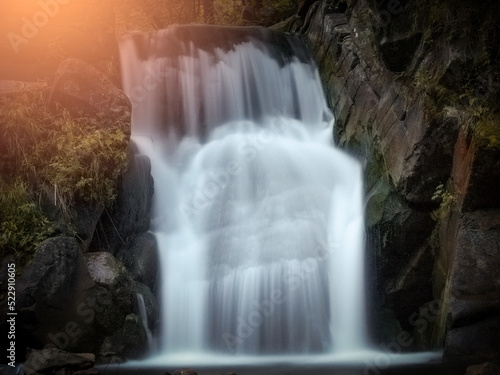 waterfall in the forest, Zaskalnik