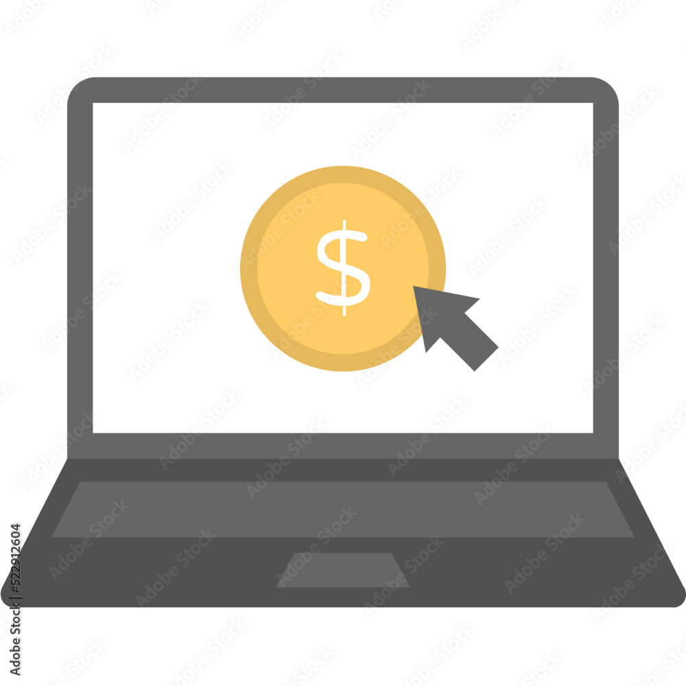 Pay Per Click Flat Icon Pay Per Click Flat Icon