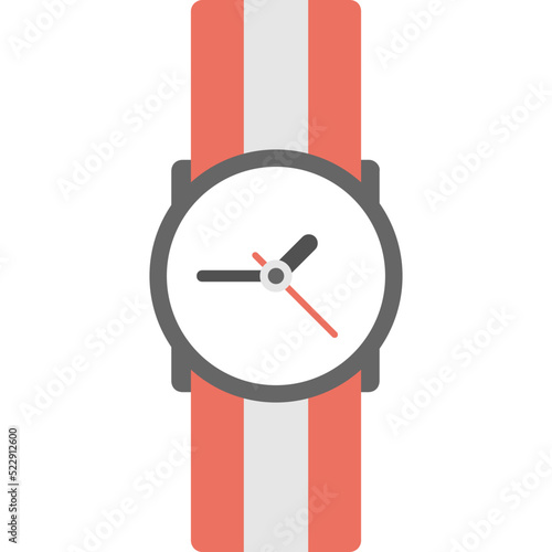 Wristwatch Flat Icon 