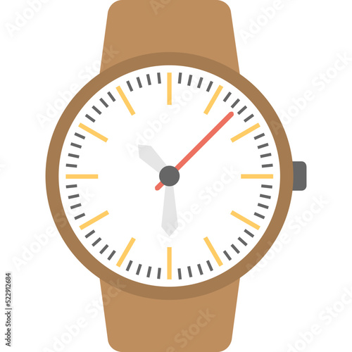 Wristwatch Flat Colored Icon 