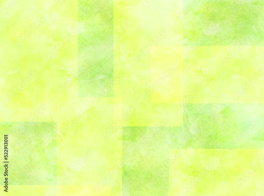 抽象的な緑の明るい水彩壁紙