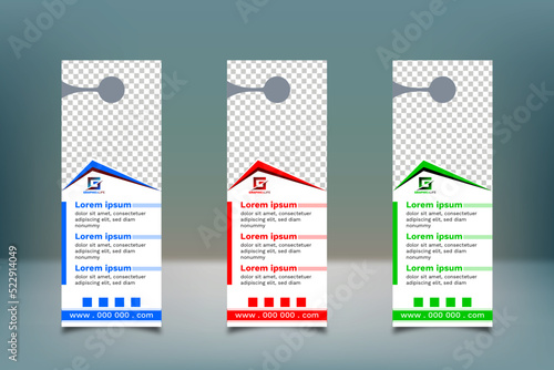 Corporate door hanger Vector design, Door hanger tags, business Door Hanger, modern Door hanger, do not disturb