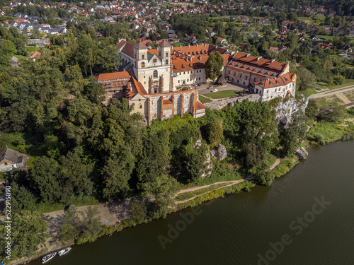 Historic buildings of the Benedictine Abbey in Tyniec, Krakow, Poland.