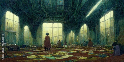 people in the tunnel. Generative AI Technology