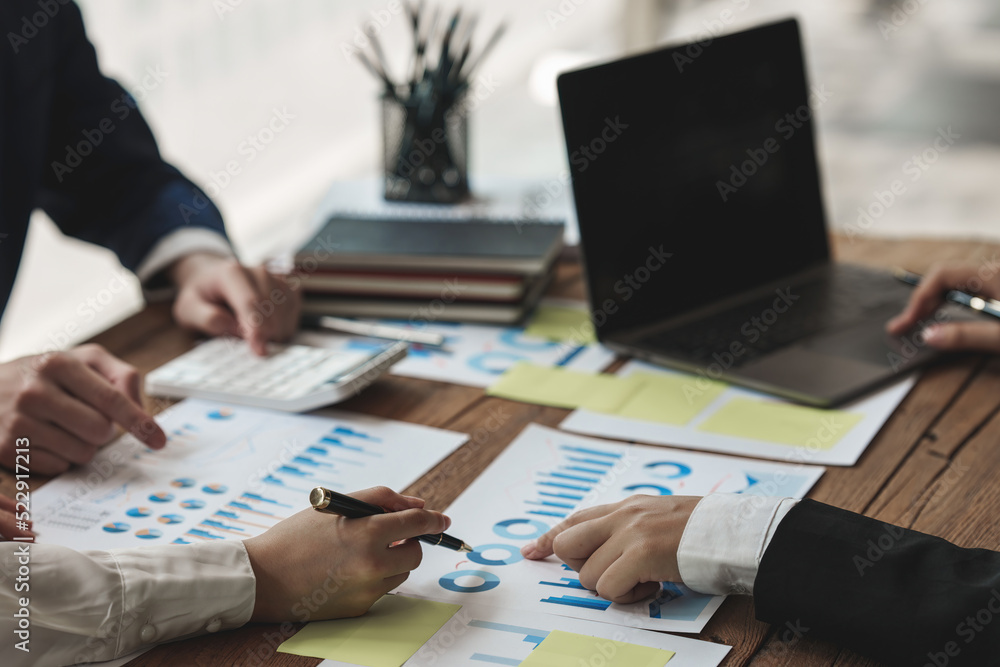 Business team have new idea brainstorming and analysis at meeting room Business team have new idea brainstorming and analysis at meeting room