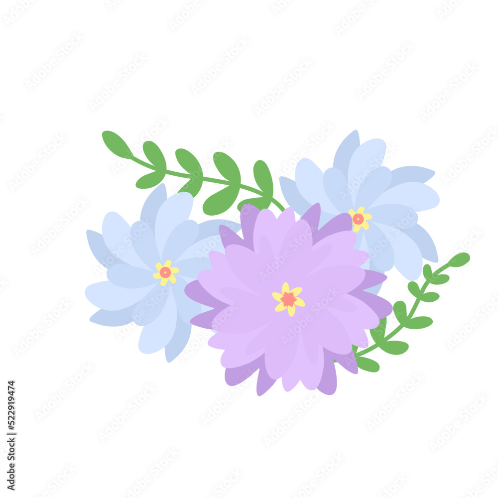 Fototapeta premium Flowers wreath