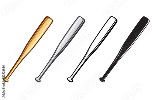 classic wood baseball bat set