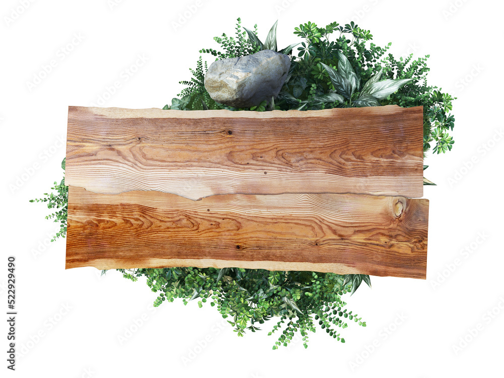 Plant-decorated signage on a transparent background
Plant-decorated signage on a transparent background