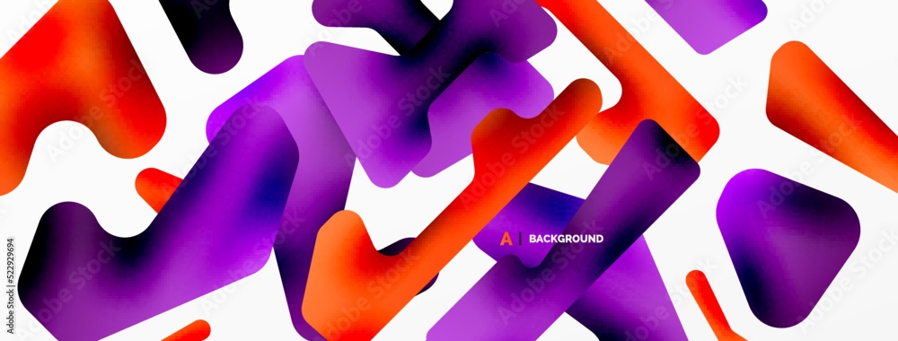 Colorful bright abstract shapes composition. Digital web futuristic template for wallpaper, banner, background, card, book Illustration, landing page Colorful bright abstract shapes composition. Digital web futuristic template for wallpaper, banner, background, card, book Illustration, landing page