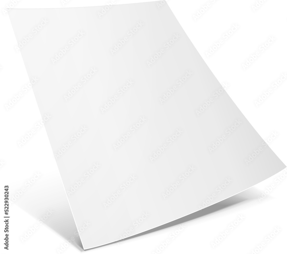 Mockup Blank Paper Leaflet, Flyer, Broadsheet, Flier, Follicle, Leaf With Shadows. On Gray Dark Background Isolated. Mock Up Template Ready For Your Design. Vector EPS10 Mockup Blank Paper Leaflet, Flyer, Broadsheet, Flier, Follicle, Leaf With Shadows. On Gray Dark Background Isolated. Mock Up Template Ready For Your Design. Vector EPS10