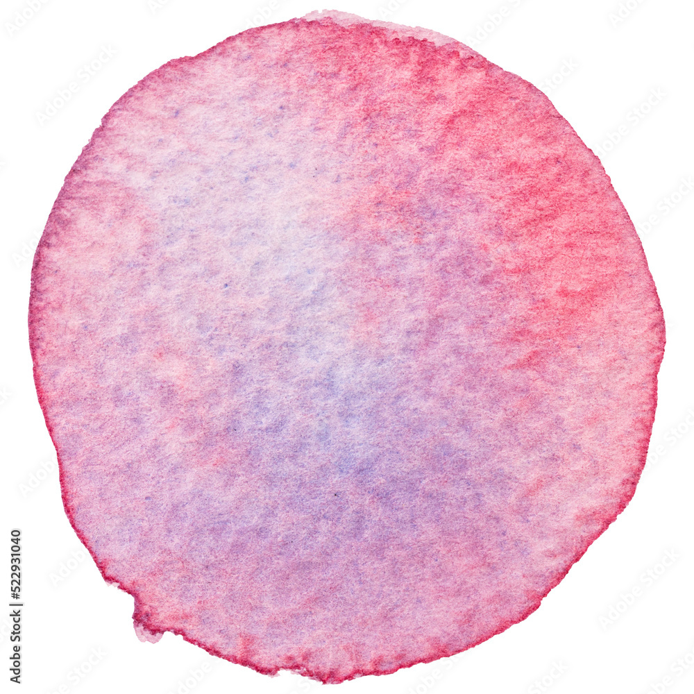 Violet Watercolor Circle Shape Painting Background