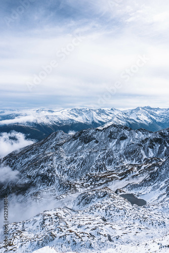 snow covered mountains in winter © Hannes