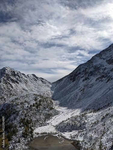 landscape with snow