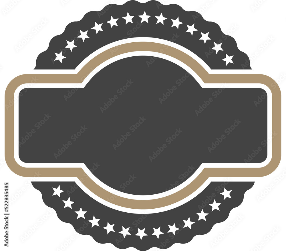 Vintage Retro Logo isolated on transparent background Stock