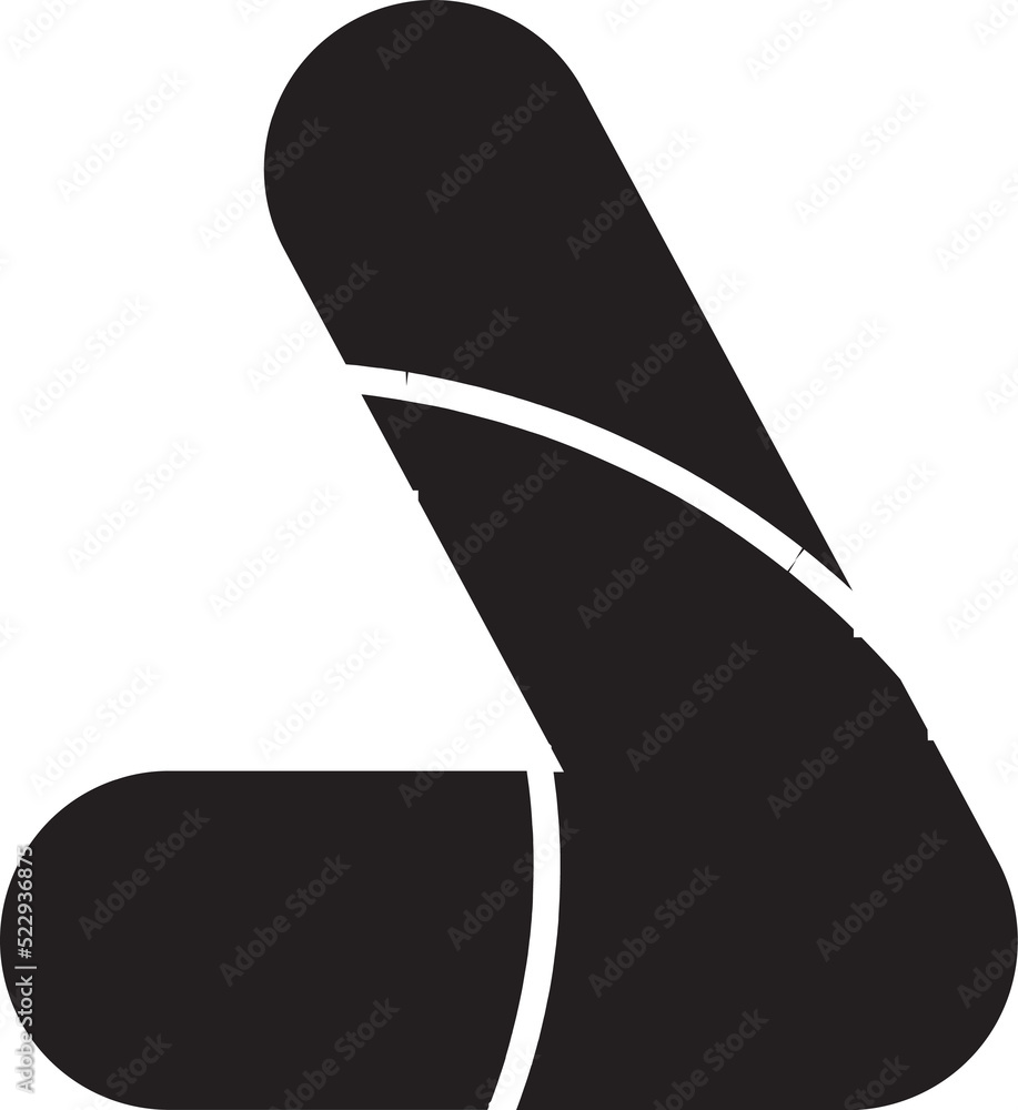 Modern Shape isolated on transparent background Modern Shape isolated on transparent background