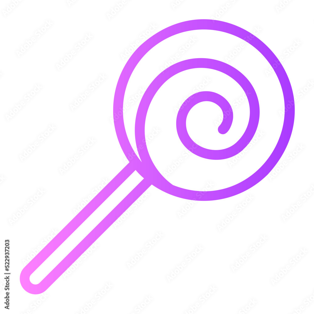 Inclined Lollipop gradient icon Inclined Lollipop gradient icon